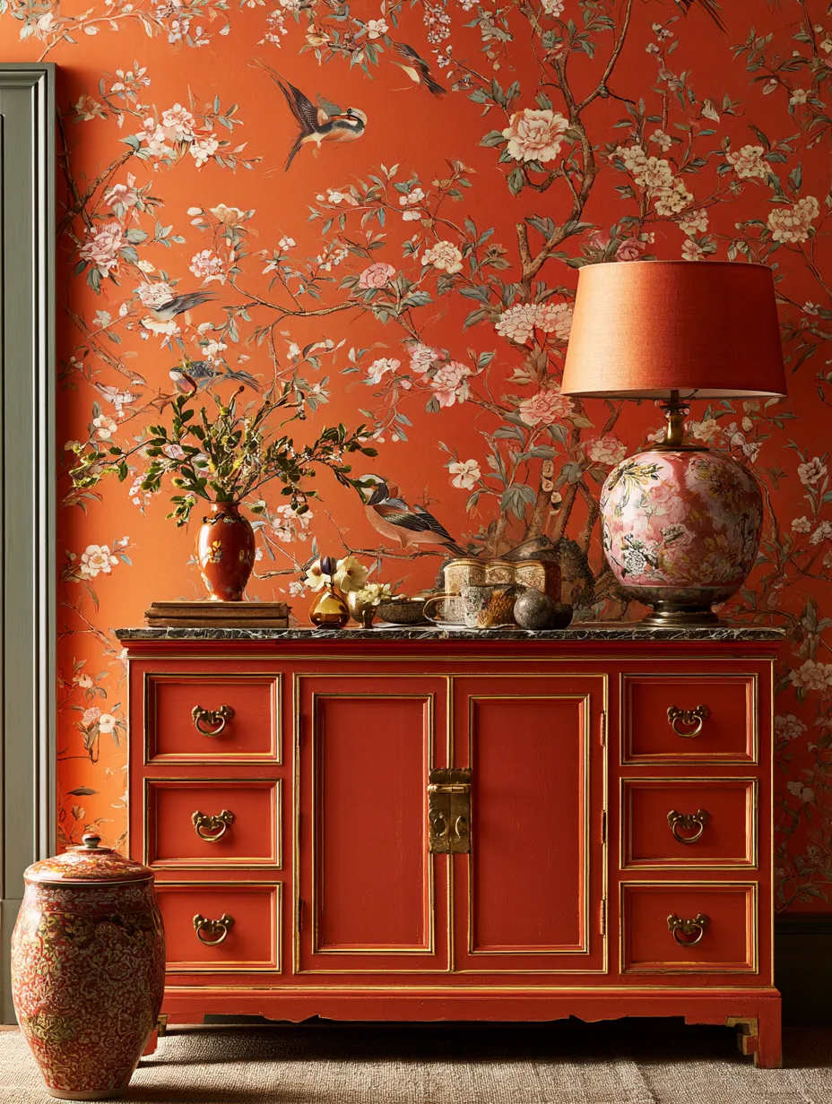 Persimmon Chinoiserie